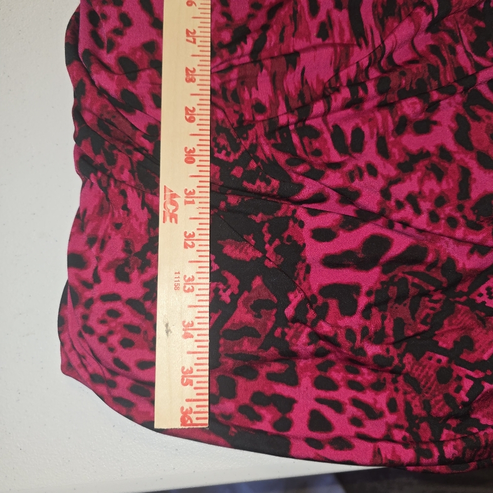 Dress Medium Wine Santiago Beautiful Sexy Whoa Ruched Sides M Fresh Raspberry - Picture 8 of 14